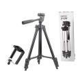 3120 Aluminum Alloy Tripod For Camera and Mobile - Black.