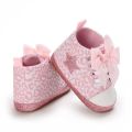 Pink Baby Shoes Princess Fashion Sneakers Infant Toddler Soft sole Anti Slip First Walkers 0-1 year old baby Christening Shoes.