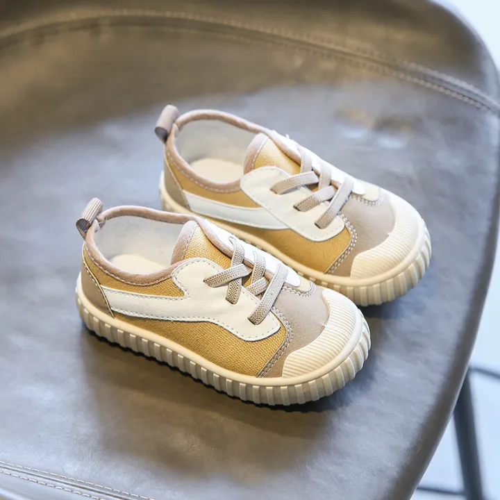 2024%20children's%20shoes%20boys%20color-blocked%20canvas%20shoes%20girls%20baby%20shoes%20small%20white%20shoes%20wholesale%20fashion%20student%20shoes%20bag%20toe%20kick%20anti%20-%20Image%203