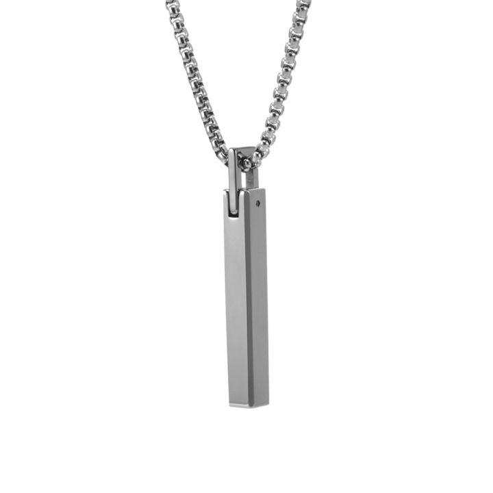 Japanese%20and%20Korean%20simple%20men's%20fashion%20tungsten%20steel%20pendant%20European%20and%20American%20personality%20stainless%20steel%20chain%20jewelry%20literary%20fan%20street%20necklace%20-%20Image%202