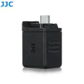 JJC 3.5mm Audio Adapter supports 3.5mm microphone audio input With Type-C Charging Port for DJI OSMO Action4 Camera. 
