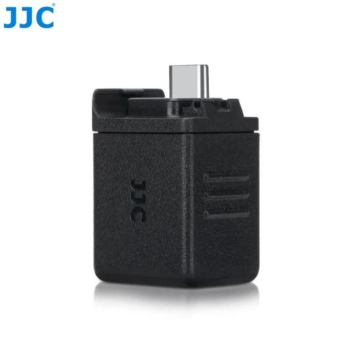 JJC 3.5mm Audio Adapter supports 3.5mm microphone audio input With Type-C Charging Port for DJI OSMO Action4 Camera