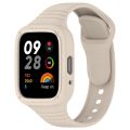 Integrated Fully Enclosed Silicone Watch Band For Redmi Watch 3 Lite. 