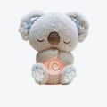 Cute Soothing Koala Calming Anxiety Relief Breathing Koala Bear Toy Sleep Buddy Plush Doll With Lights.