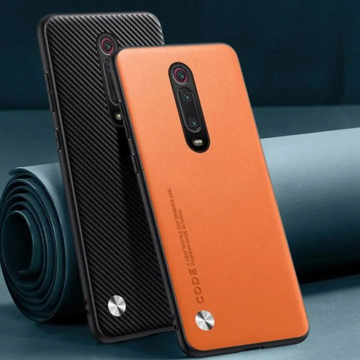 For Xiaomi Mi 9T Pro Mi9T case Carbon Fibre Leather Silicone Shockproof Protection Back cover For Redmi K20 Pro Casing