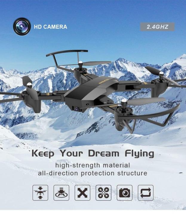 Eagle%20Pro%20Drone%20S9%20Foldable%20Selfie%20Drone%20with%20WiFi%20FPV%20HD%20Camera%202.4G%204%20Axis%20Helicopter%20Altitude%20Hold%20Quadcopter%20-%20Image%202