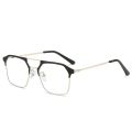 2023 Anti-Blue Light Glasses, Stylish Retro Black Frame Men's Prescription Glasses, Clear Lens 0~-400°. 