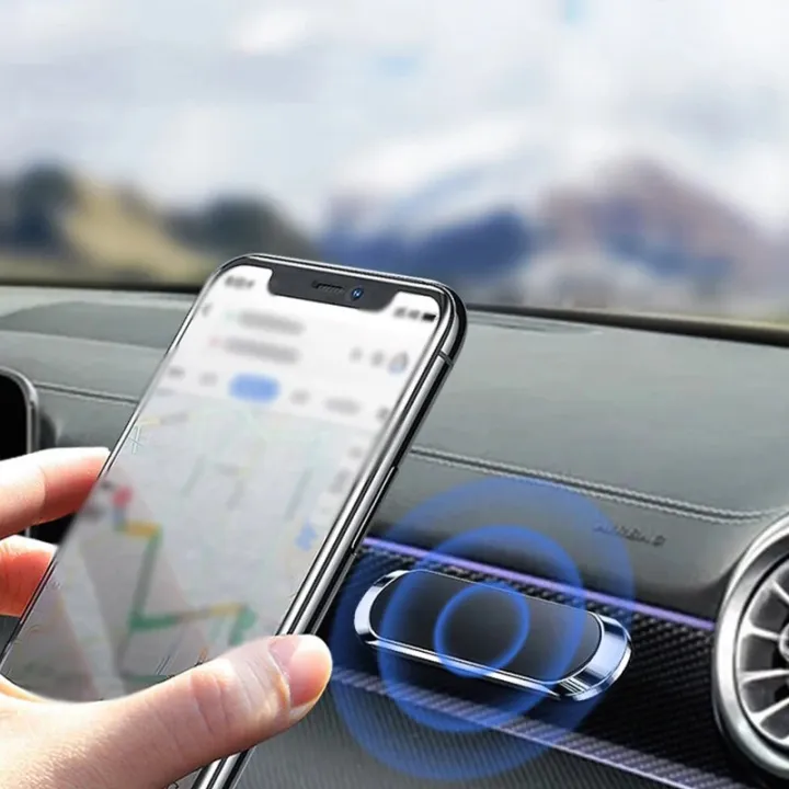 Simple%20Mini%20Strip%20Shape%20Magnetic%20Car%20Phone%20Holder%20Car%20Accessories%209*2.4MMN40%20Strong%20Magnetic%20Magnets%20Nano-markless%20Glue%20-%20Image%202