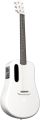 LAVA ME 3 Carbon Fiber Guitar Acoustic Electric Smart Guitar with Tuner, Recording and Beat Functions, Multiple Performance Effects, Beginners, Adults, Right Travel Guitar(38inch White Ideal Bag). 