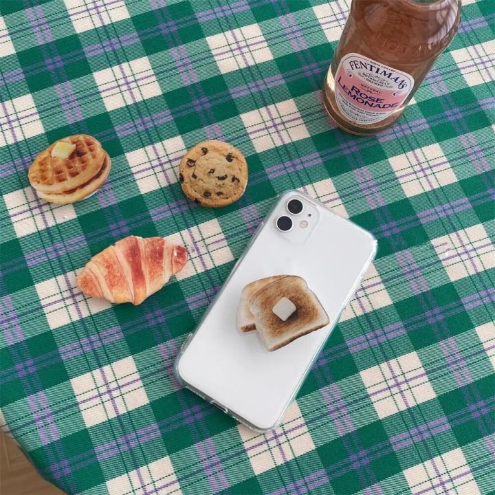 Cute%203D%20Butter%20Toast%20Cookies%20Phone%20Grip%20Tok%20Griptok%20Korea%20Holder%20Ring%20For%20iPhone%20Samsung%20Accessories%203D%20Food%20Phone%20Stand%20Holder%20-%20Image%202