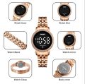 SKMEI SK1669L RoseGold Stainless Steel Digital Watch For Women - RoseGold. 