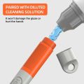Detergent Refillable Silicone Toilet Brush Flexible Bowl Brush Cleaner Liquid Filled Cleaner Brush Wall-Mounted Cleaning Tools. 