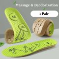 Deodorant Healthy Insoles for Shoes Massage Acupoints Arch Support Plantar Fasciitis Template Insole Men Women Shoe Sole Pads. 