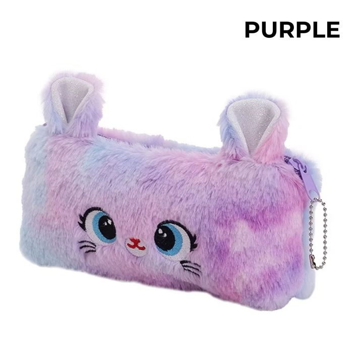 Cute%20Rainbow%20Gradient%20Color%20Cartoon%20Cat%20Plush%20Pen/%20Pencil%20Bag%20-%20Large%20Capacity%20Pencil%20Case%20Girl%20Stationery%20Storage%20Bag%20-%20Image%204