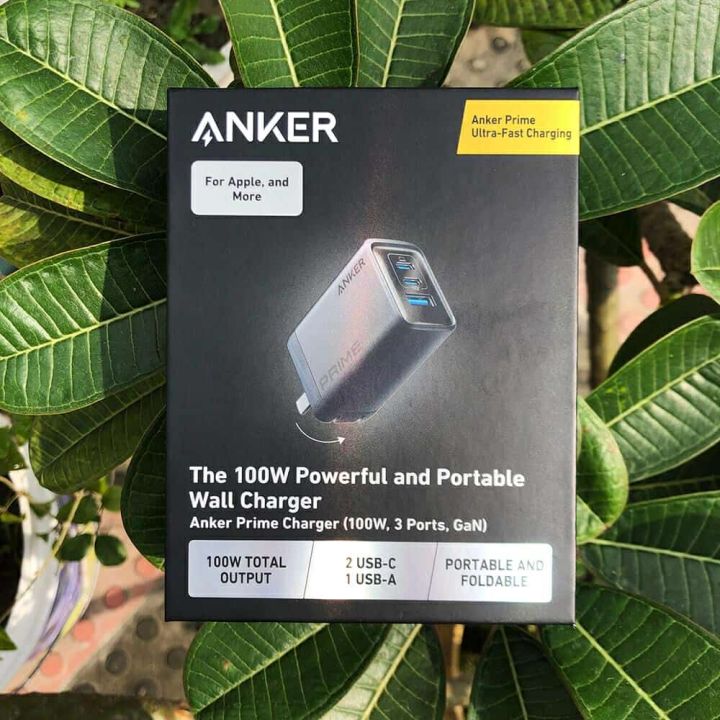 Anker Prime 100W GaN Wall Charger (3 Ports)