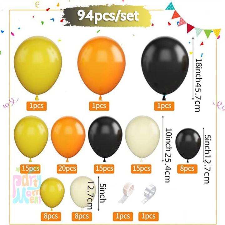 94pcs%20Construction%20Theme%20Black%20Yellow%20Orange%20Balloons%20Garland%20Set%20for%20Kids%20Boy%20Birthday%20Party%20Decorations%20Baby%20Shower%20-%20Image%202