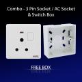 Combo - AC Socket & Switch Box.
