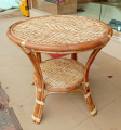 Rattan / Cane Premium Quality Exclusive Round Tea Table - Rattan Handicrafted Complete Coffee TEA TABLE [ Cane And Crafted ]. 