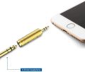Adapter 6.35mm (1/4 Inch) Male to 3.5mm (1/8 Inch) Female and 3.5 mm Male Plug to 6.35 mm Female Jack, Audio Stereo TRS Converter Adapters (4 -Pack Gold Plated). 
