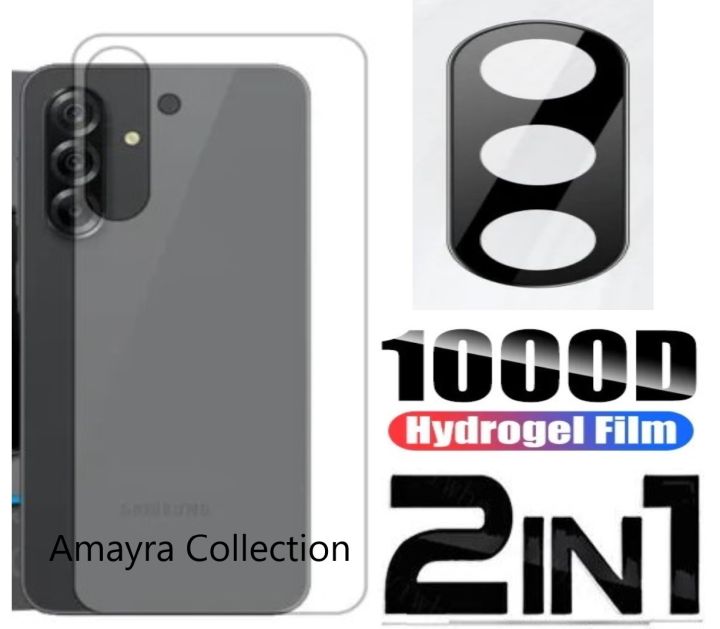 2in1 Back Protector Combo Pack for Samsung Galaxy A36 (Back Hydrogel Poly Protector + 3D Camera Lens Protector Glass)