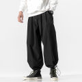 MRDONOO Men's Chinese Style Harem Pants Oversize Cotton Trousers Plus Size 5XL Male Jogger Baggy Pants 2020 Autumn.