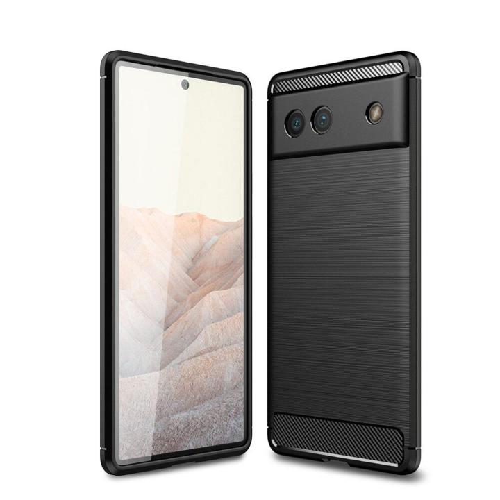 For Google Pixel 6A Case Silicone Softcase Camera Protection Back Cover Texture Fashion Casing