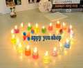 পার্টি জেলি মোমবাতি বিভিন্ন রঙের-6 পিস - candle. 