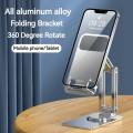 360 Rotation Aluminum Mobile Stand Portable Universal Desk Phone Holder Adjustable Tablet Stand.