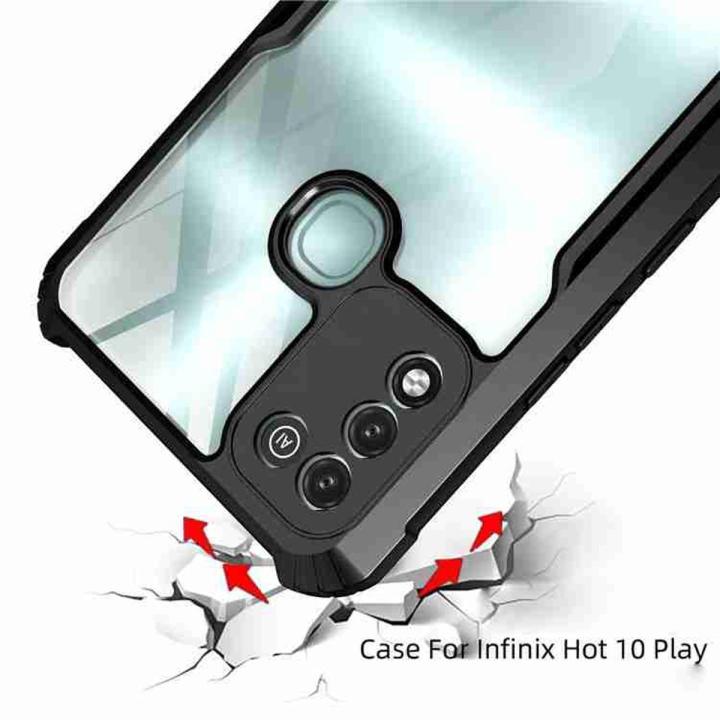 Infinix Hot 10 Play, Hot 11 Play X688C X688B Shockproof Bumper Cover - Phone Back Cover