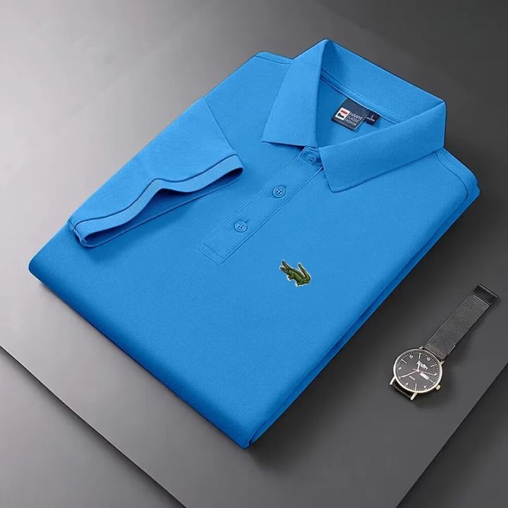 2024%20NEW%20High%20Quality%20Lacoste%20T-shirts%20for%20men%20Embroidered%20Men's%20t-shirts%20Mens%20polo%20shirt%20Shirt%20male%20Polo%20T%20shirt%20for%20men%20Summer%20-%20Image%203