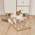 Qiunery Cat Toys, Cat Scratcher Toys, Cartoon Doll Cat Wand With Spring, Tasteless Cat Scratch Board, Doll Cat Wand Toy, Cat Fun Play Toys For Cat, Kitty, Puppy. 