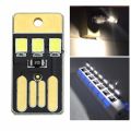 Super Bright Mini USB Power LED Light Pocket Card Portable Keychain Night Light For Laptop PC Desktop Power Bank Etc. 
