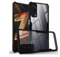 CEDO iQOO Z3 (5G)/iQOO Y72 5g Back Case Cover | Camera Protection Shockproof Bumper-Edge | Acrylic Crystal Clear 360 Degree Protection TPU+PC | Transparent Eagle Back Case Cover (Black). 