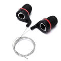 1 Pair Twist Bicycle Gear Shifters Bike Grip Speed Derailleur Bicycle Parts.