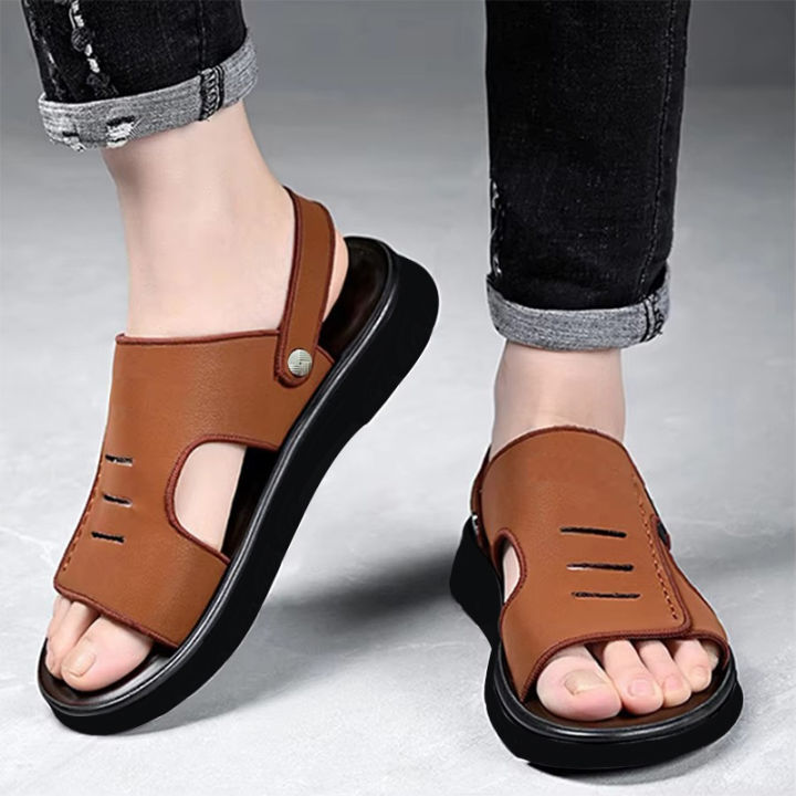 Super%20soft%20Leather%20shoes%20for%20Men's%20(Brown)%20-%20Image%203