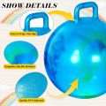 18 Hopper Ball with Handle Bouncing Ball Marble Bouncy Balls Hopping Toys Inflatable Hop Ball Jumping Ball for Boys Girls.