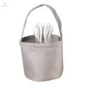 Easter Rabbit Tote Bag Shopping Baskets Home Decor Easter Gift Soft Fabric Easter Bunny Bag.