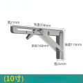 Folding Shelf Bracket Stainless Steel Collapsible Shelf Brackets Wall Mounted Folding Table Hinge for Kitchen Bedroom Work Bench.