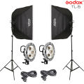 Godox Tl-5 5in1 Bulb Head Multi-holder Tricolor Light Stand Softbox 60 60cm for Clear High Definition Recording.