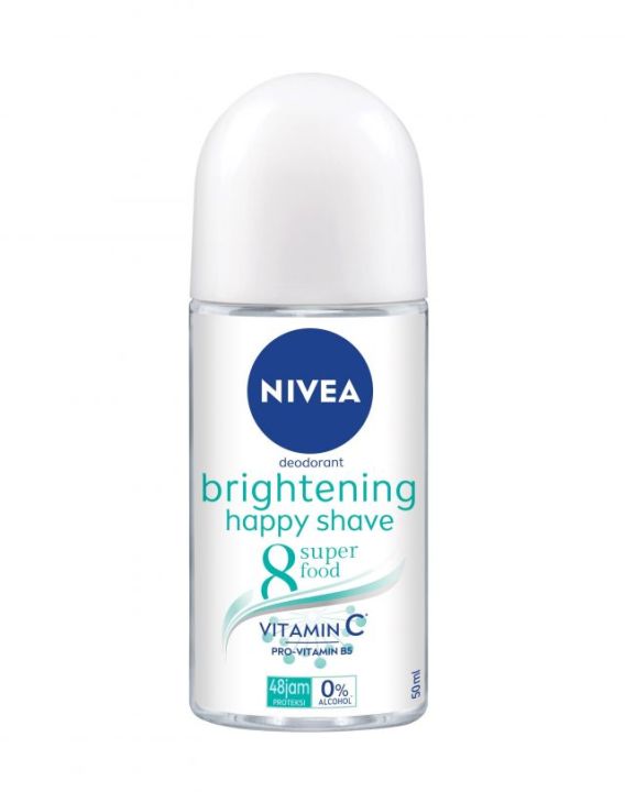 Lăn Khử Mùi NIVEA Brightening Happy Shave 8 Superfood