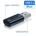 Baseus USB 3.1 OTG Adapter USB Type C to USB Female Converter For Macbook Pro Air Samsung S22 Xiaomi USB-C USBC OTG Connector.