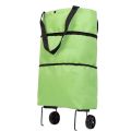 Portable foldable tug bag supermarket shopping bag with wheels tote bag grocery bag large capacity wheel bag.