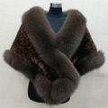White Fur Shawl Jacket Women's 2024 Autumn Winter New Faux Mink Fox Fur Dress Cheongsam Cloak Coats Thicken Warm Short Outwear.
