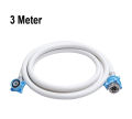 3 Meter Front & Top Load Washing Machine Flexible Water Inlet Hose Pipe with Lock Type Tap Connector. 