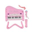 DJ201 25-Key Electronic Keyboard: Mini Musical Instrument with Rotatable Microphone. 