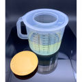 2.5l Baking Measuring Cup Transparent e Scale Mixing Bowl With Lid Kitchen Tools capacity:2500ml.
