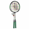 Golden Wing Children Badminton Racket Set Pair with Feather Cork Light-weight Junior Kids Cheap Economy Beginner 2 Pcs Small Size Bat.