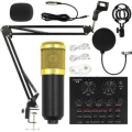 BM 800 Condenser Microphone with Studio Light Music Re_cording. 