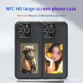 DIY Ink Screen NFC Mobile Phone Case For iPhone 16 Pro Max Case Screen Projection Anti Drop Cover 16 Case. 