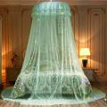 Mesh Hung Dome Mosquito Net Bed Canopy Princess Decor Fits Crib Twin Double Full Queen Bed Kids Baby Girls Cartoon Canopy.